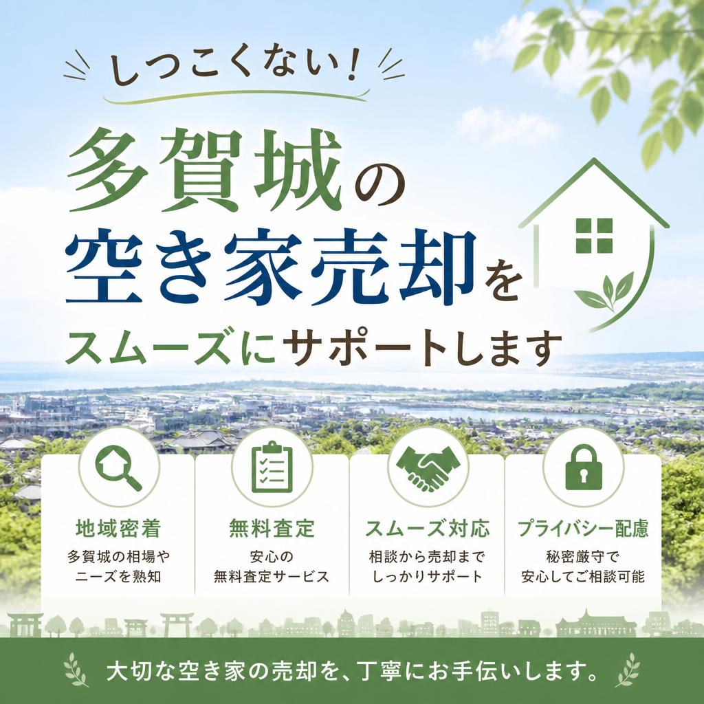 しつこくない！多賀城の空き家売却をスムーズにサポートします