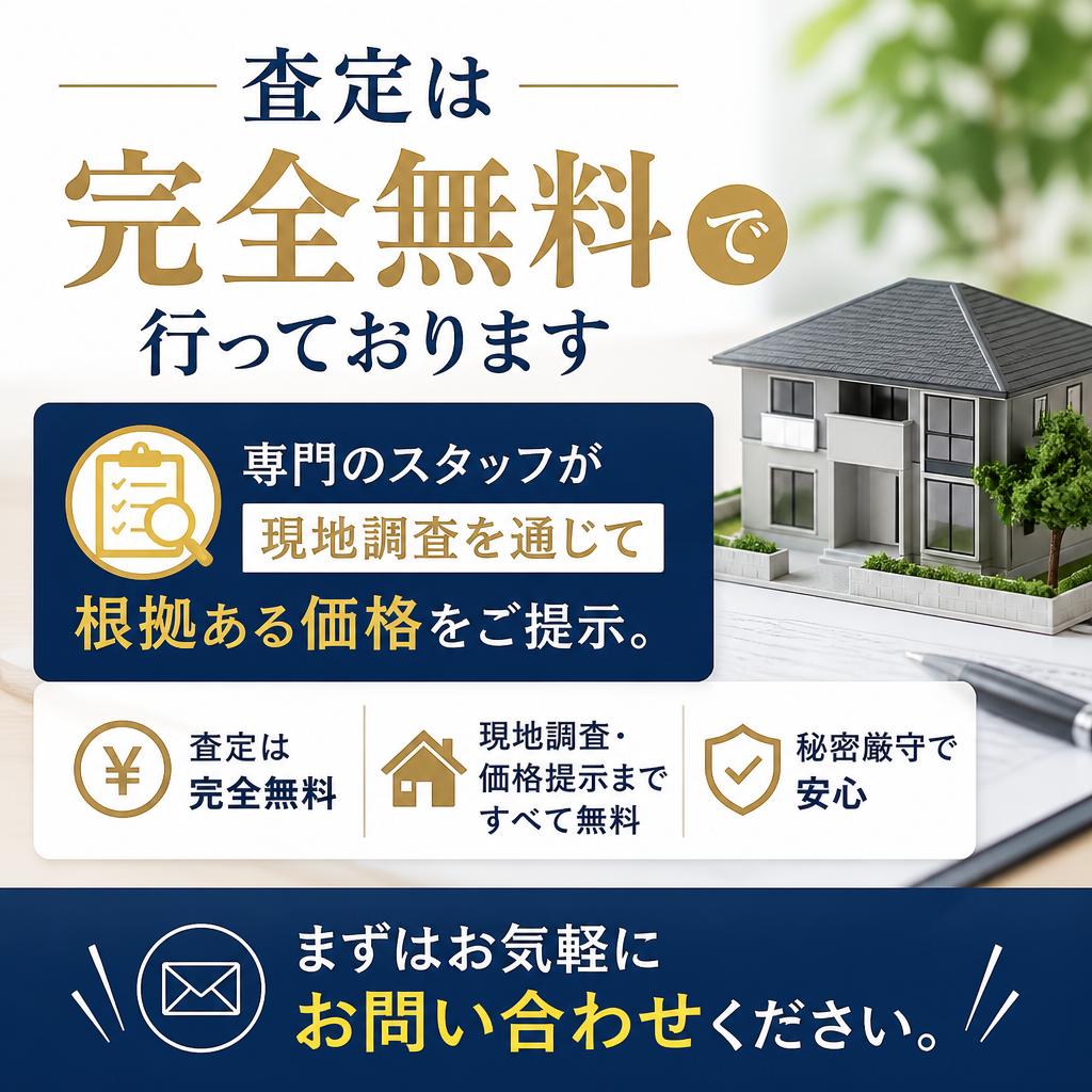 無料の不動産査定で気軽に相談